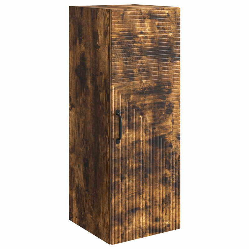 1 -Door Rectangle Accent Cabinet, Smoked Oak