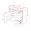 Meuble-lavabo autoportant avec lavabo en céramique, 4 tiroirs, tablette réglable et porte à fermeture en douceur-754467221