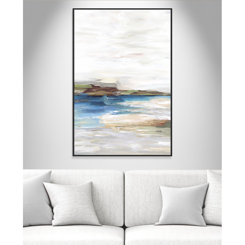 «Distant Land Floater Frame», reproduction d'art sur toile, Toile noire, H 61,5 po x l 41,5 po x P 2 po