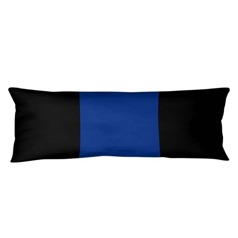 Oreiller de corps en polyester / polyester Arizona Football Stripes, Noir / milieu bleu, Football Tennessee