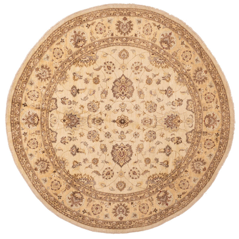 Tapis crème Peshawar Oushak 9 pi 9 po x 9 pi 9 po