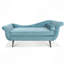 Chaise longue avec accoudoirs à volutes-1101327820