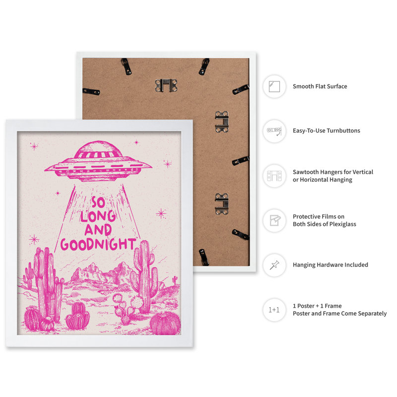 So Long And Goodnight, Poster, White Framed, 16"H x 20"W
