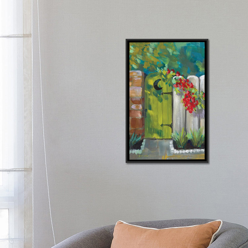 Moon Door - Wall Art Print - Framed Canvas, Black, 26" H x 18" W