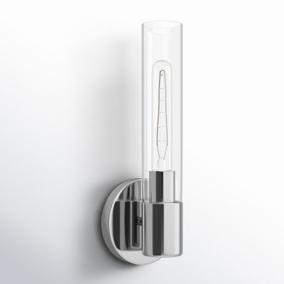 Single Transparent Dimmable Bath Sconce