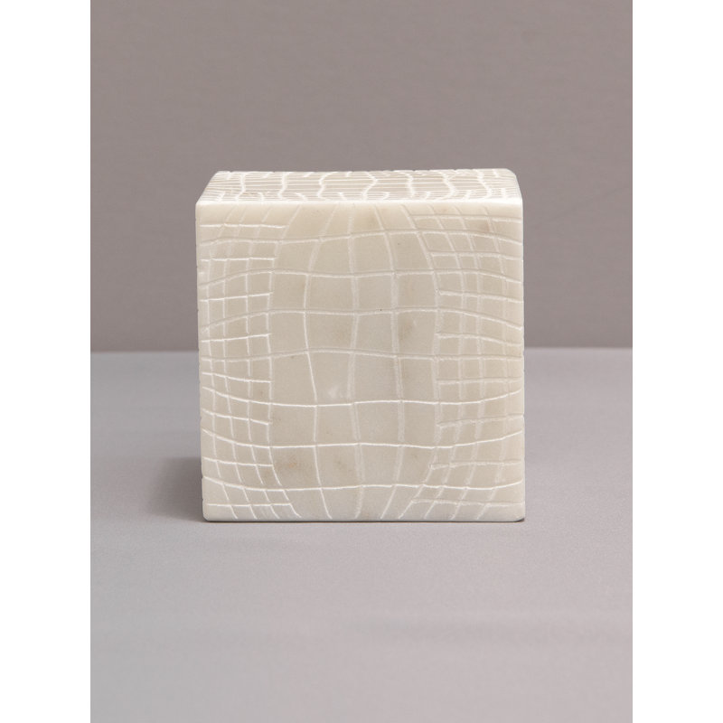 Marble, 4" H x 4" W x 4"D 
