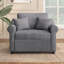 Fauteuil convertible en chenille avec dossier réglable-428265134