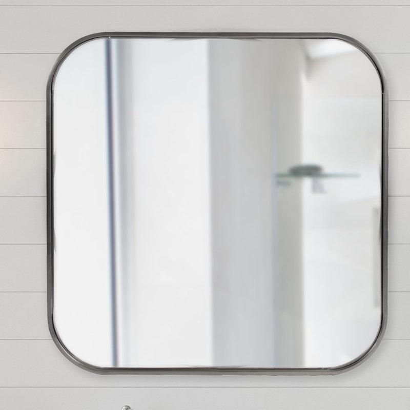 Miroir Ovella, Argent brossé