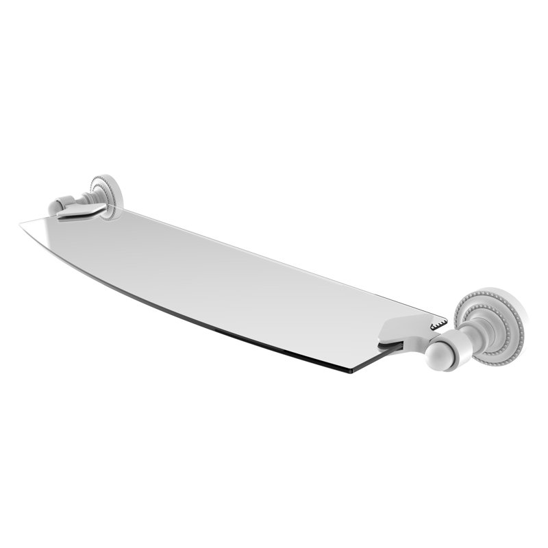 Marchmont Bracket Shelf, Matte White, 2.25" H x 18" W x 6.1" D