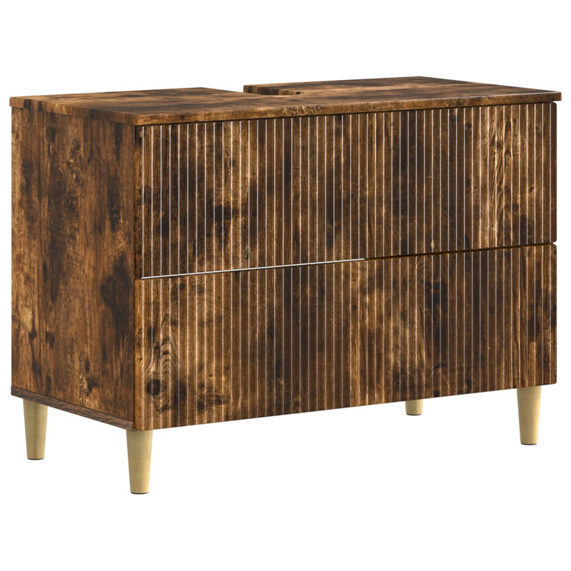 Under Sink Cabinet, Smoked Oak