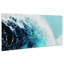 Vague bleue 1 et 2 - Ensemble de reproductions d'art sur verre sans cadre