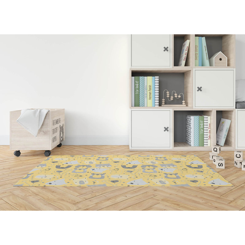 Tapis de jeu Bear Face, Rectangle 5 pi x 7 pi
