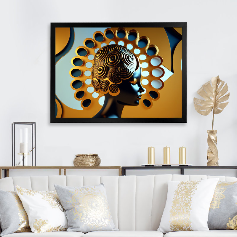 Futuriste - reproduction sur toile, H 12 po x l 20 po x P 1 po, Impression noire sur toile encadrée