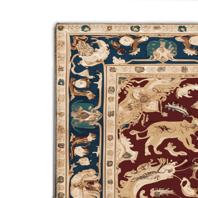 Tapis d'intérieur et d'extérieur brun Persian, Rectangulaire 2 pi x 3 pi