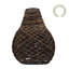 22 cm H Novelty Bamboo Lamp Shade ( Uno ) in Brown
