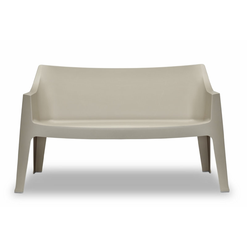 Plastic Bench, Dove Grey