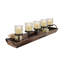 Wood and Glass Candelabra