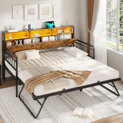 Corner Daybed with Trundle and Storage by Ivy Bronx