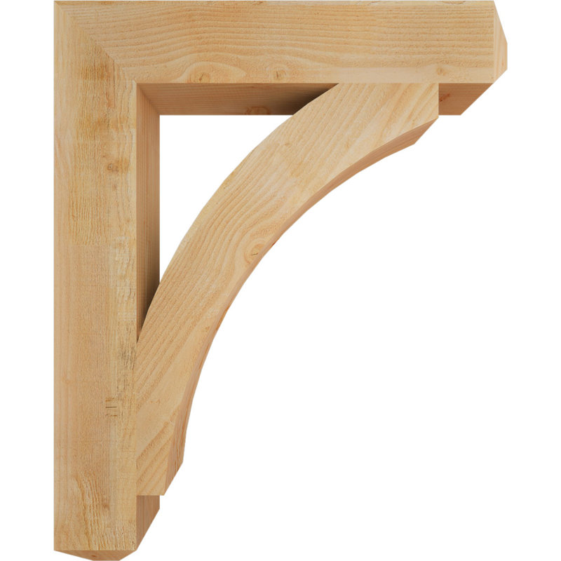 Thorton Craftsman Bracket, 42" H x 6" W x 34" D, Douglas Fir (Rough)