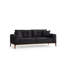 Canapé-lit 3 places Amarande, couleur anthracite, 88,6 po x 36,2 po x 29,5 po | Structure en bois de hêtre et en carton, tissu 100% polyester | Mécanisme de dossier pivotant, nettoyage à sec, idéal pour les petits espaces et les chambres d'amis-43693552
