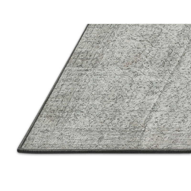 Tapis gris/beige traditionnel Deepa, Rectangle 3 pi x 5 pi