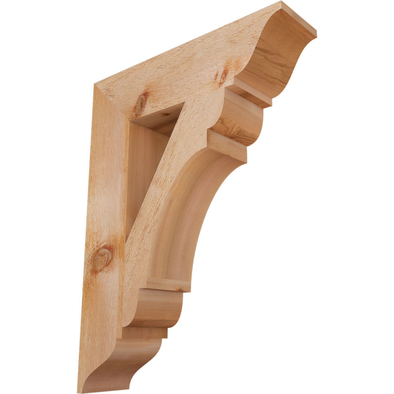 Support olympique traditionnel, Cèdre rouge de l'Ouest (brut), H 32 po x l 5,5 po x P 24 po