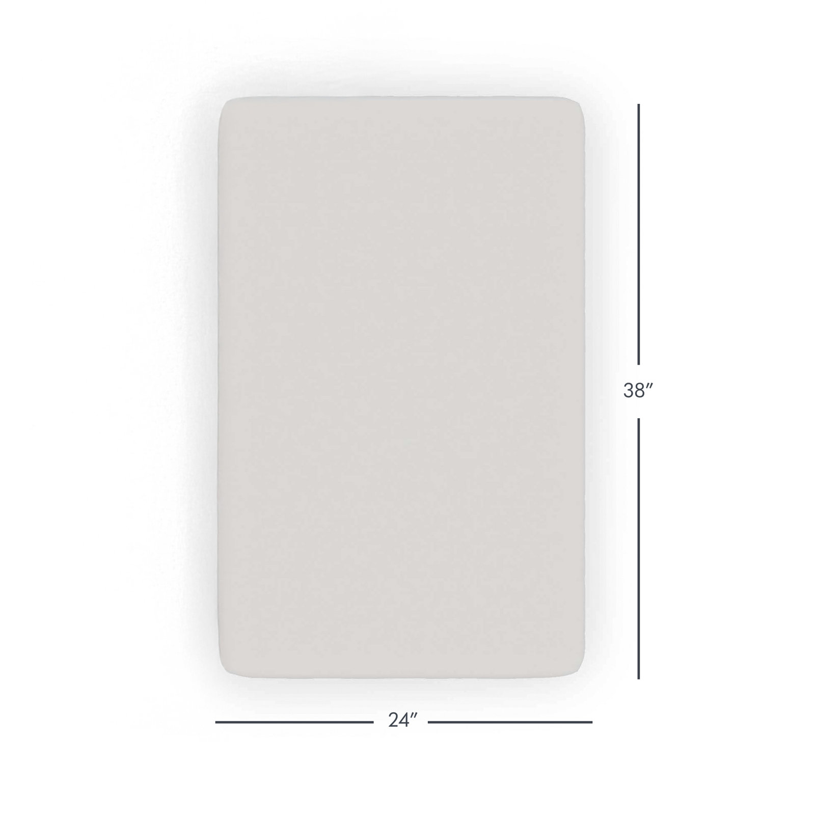 SafeFit™ Compact Fitted Crib Sheet, 24'' x 38'', White