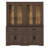 Laziza 5 Tier Bookcase With Barn Door,73.3" Tall Open Storage Bookshelf,Floor Standing Farmhouse Display Organizer With Drawer For Home Office,Living Room-122058191