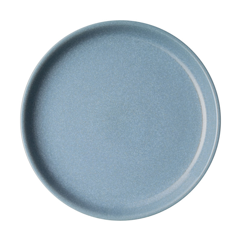 Denby Elements Coupe Dinner Plates, Blue
