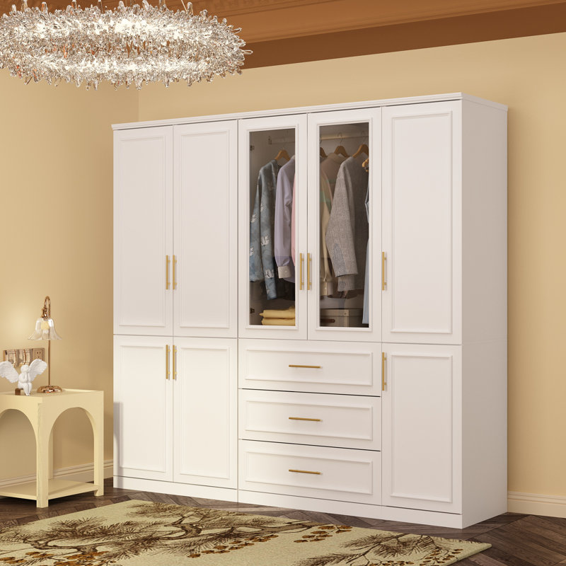 Ashling 74.9'' H X 79.3'' W Multi-Functional Armoire With Drawers