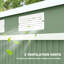 Outsunny 7 x 4ft Galvanised Steel Garden Shed, with Foundation Kit - Grey-120309169