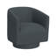 Fauteuil d'appoint pivotant bleu-596552998