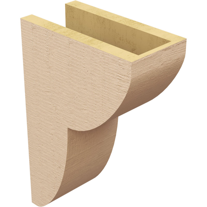 Corbeau en bois de cèdre brut Crestline, H 15 po x l 5 po x P 10 po