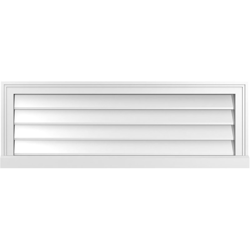 Cadre de seuil Brickmould, brun clair apprêté, H 14 po x l 40 po x P 2 po