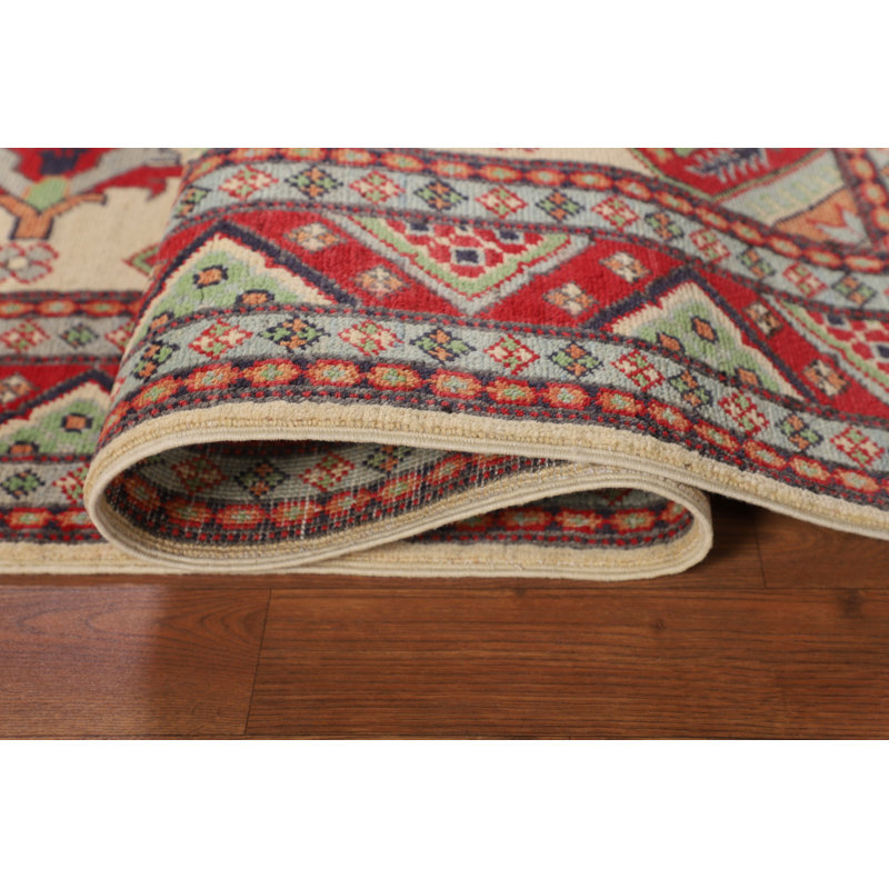Tapis oriental géométrique Kazak 5 x 7