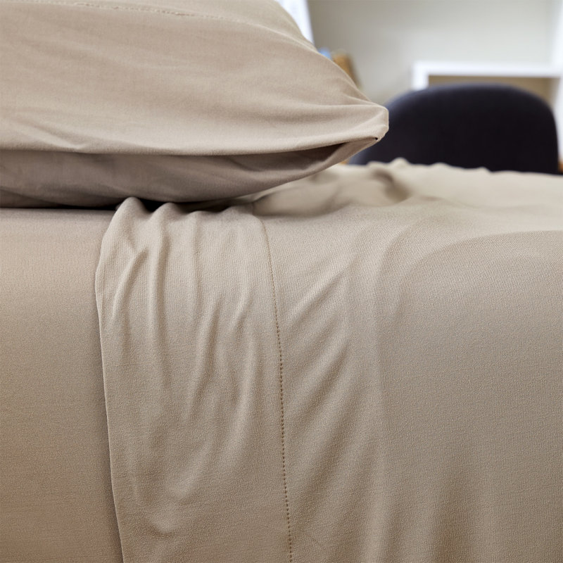 Ensemble de draps Better Than Butter Coma, Beige, Simple TG + 1 taie d'oreiller
