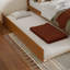  Lit plateforme en bois massif Nantucket avec pied et gigogne assortis-96140369-96140368