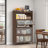 Metal Cabinet With 4 Flip Doors For Bedroom, Office, Living Room, Hallway, Entryway
