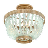 Dune Glass Semi Flush Mount