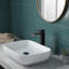 Robinet de lavabo pour salle de bain avec cascade et drain escamotable-120276101