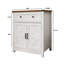 Buffet de rangement en bois lavé de style rétro-125575831
