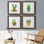 Boho Cacti I - Ensemble de 4 reproductions de cadres photo sur toile-1247815162-1247815164-1248026988