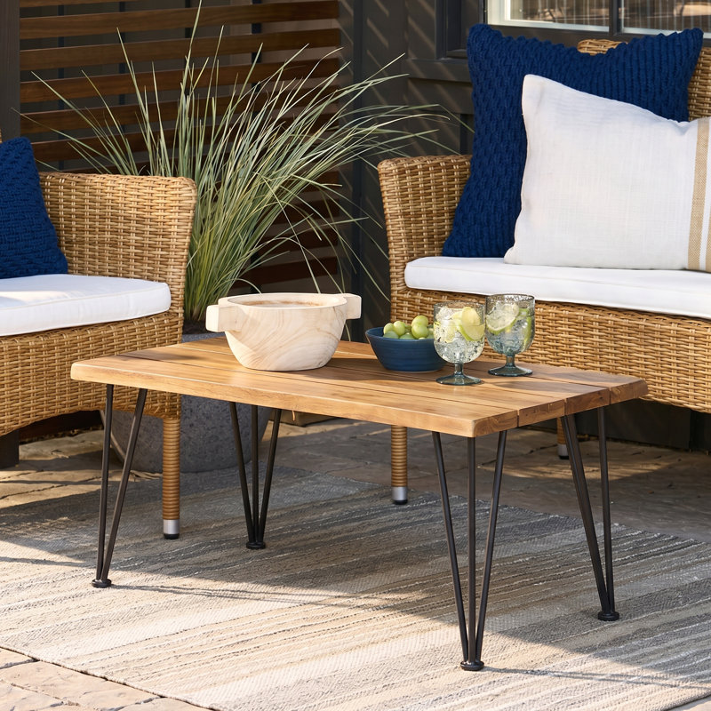Kealynn Solid Wood Top Coffee Table