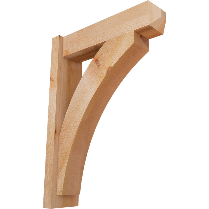 Persienne en bois rustique Thorton Craftsman,  P 22 po x H 30 po , Cèdre rouge de l'Ouest de 6 po (sciage brut)