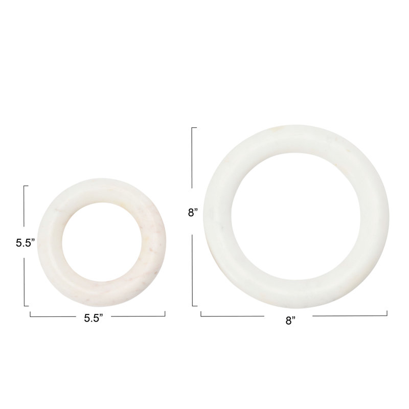 Marble Trivets, White