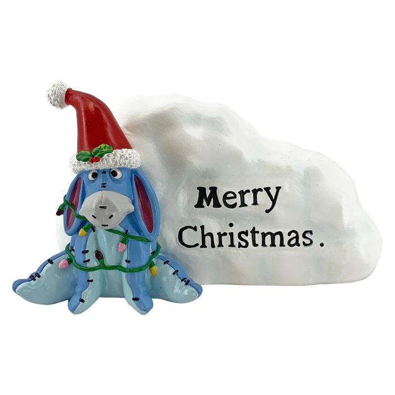 Statue de jardin Disney Disney Bourriquet Merry Christmas Snowbank