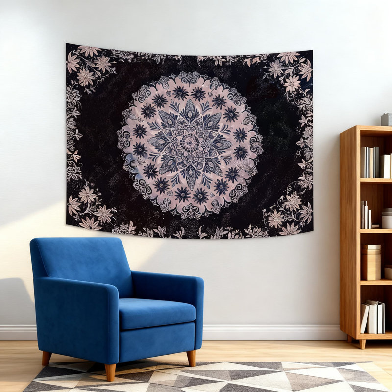 Tapisserie florale Mandala