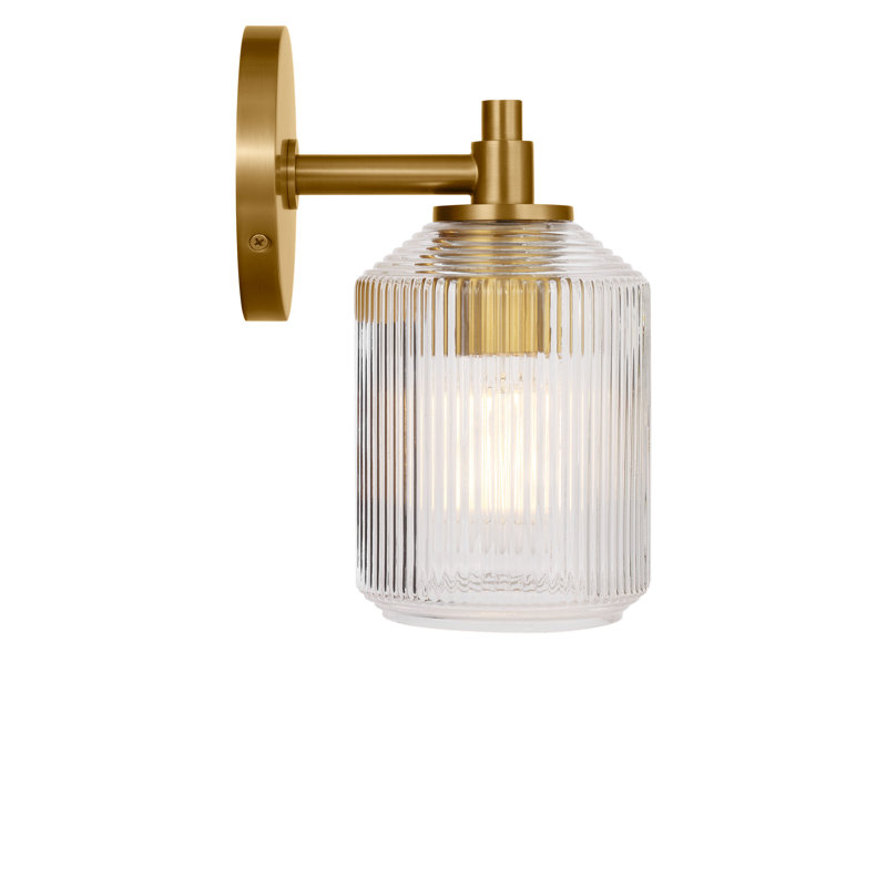 Barstow Bath, Burnished Brass, 9" H x 4.5" W x 6.125" D