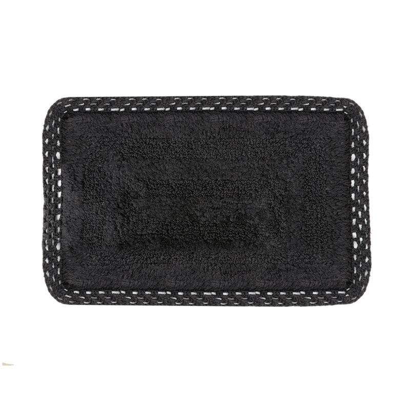 Tapis pour salle de bain Adiraica, Noir