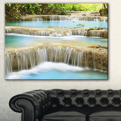 " Blue Erawan Waterfall Landscape "